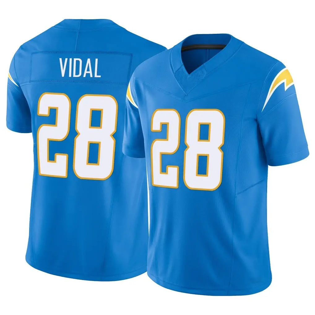 Kooe LA.Chargers #28 Kimani Vidal Player Blue Limited Vapor F.U.S.E. Home Game Stitched Jerseys