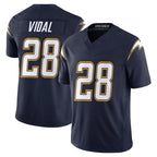 Kooe LA.Chargers #28 Kimani Vidal Player Navy Vapor F.U.S.E. Limited Home Game Stitched Jerseys
