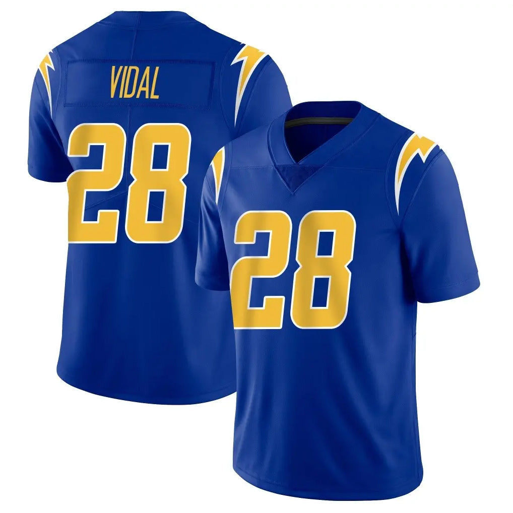 Kooe LA.Chargers #28 Kimani Vidal Player Royal Limited Vapor Home Game Stitched Jerseys