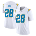 Kooe LA.Chargers #28 Kimani Vidal Player White Limited Vapor Untouchable Home Game Stitched Jerseys
