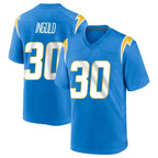 Kooe LA.Chargers #30 Alec Ingold Player Blue Home Game Stitched Jerseys