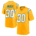 Kooe LA.Chargers #30 Alec Ingold Player Gold Home Game Stitched Jerseys