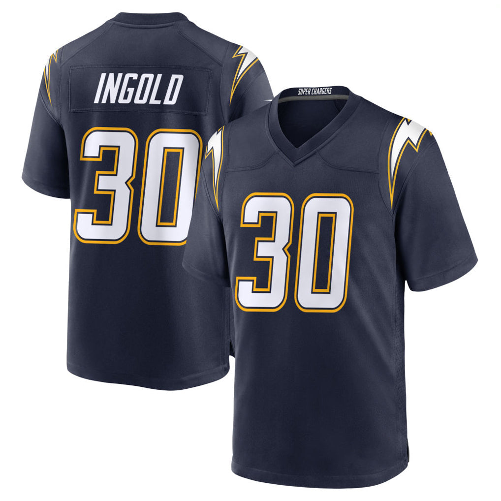 Kooe LA.Chargers #30 Alec Ingold Player Navy Alternate Home Game Stitched Jerseys