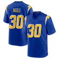 Kooe LA.Chargers #30 Alec Ingold Player Royal Home Game Stitched Jerseys