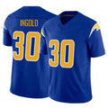 Kooe LA.Chargers #30 Alec Ingold Player Royal Limited Vapor F.U.S.E. Home Game Stitched Jerseys