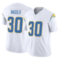 Kooe LA.Chargers #30 Alec Ingold Player White Limited Vapor F.U.S.E. Home Game Stitched Jerseys