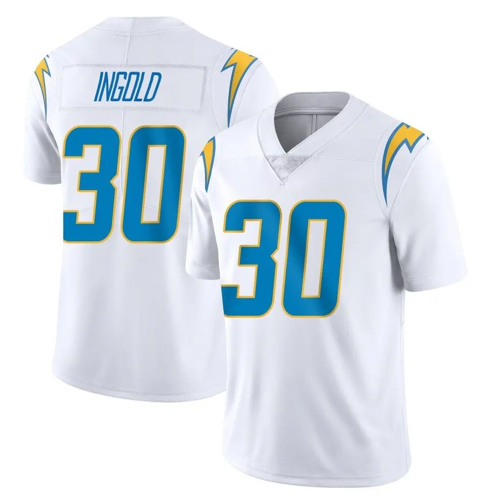 Kooe LA.Chargers #30 Alec Ingold Player White Limited Vapor Untouchable Home Game Stitched Jerseys