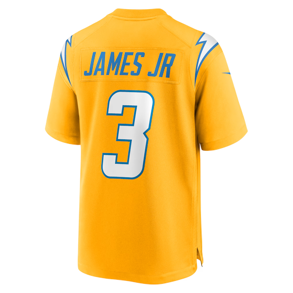 Kooe LA.Chargers #3 Derwin James Jr. Gold Alternate Charger Power Game Player Stitched Jerseys