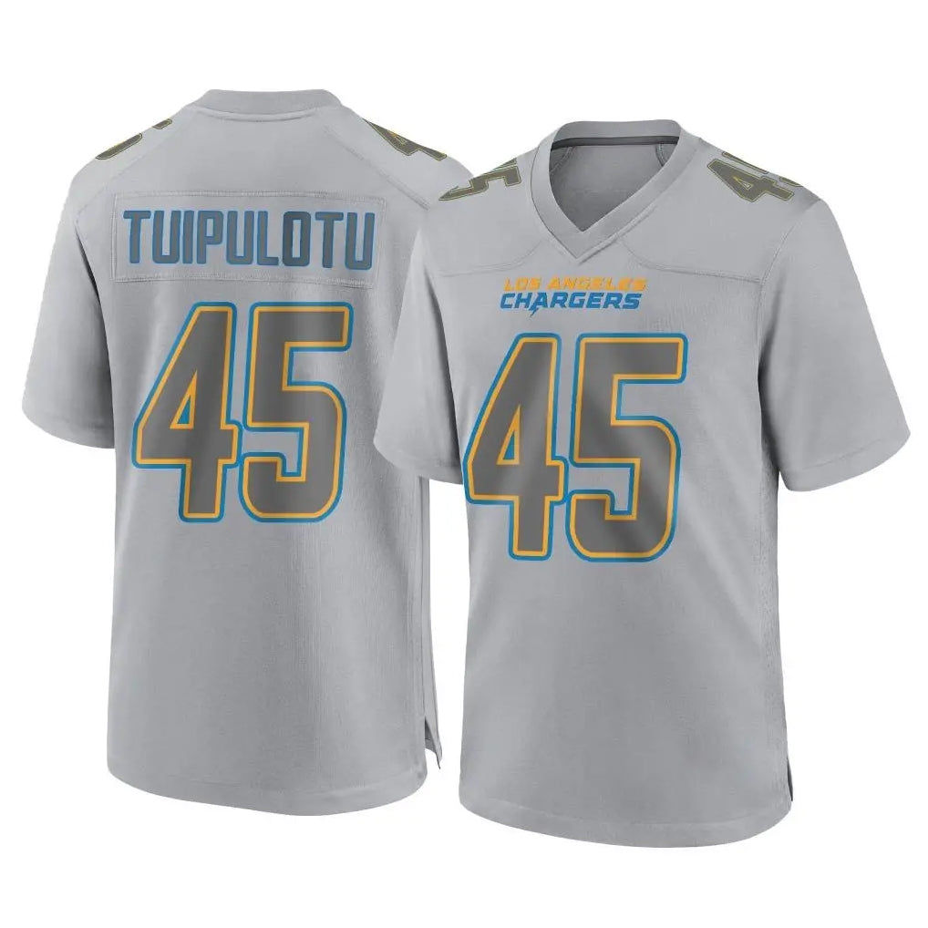 Kooe LA.Chargers #45 Tuli Tuipulotu Player Gray Atmosphere Fashion Home Game Stitched Jerseys