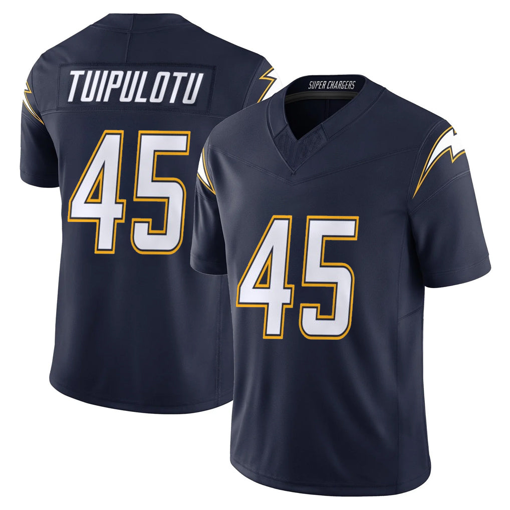 Kooe LA.Chargers #45 Tuli Tuipulotu Player Navy Vapor F.U.S.E. Limited Home Game Stitched Jerseys