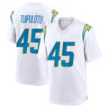 Kooe LA.Chargers #45 Tuli Tuipulotu Player White Home Game Stitched Jerseys