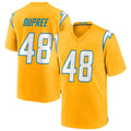 Kooe LA.Chargers #48 Bud Dupree Player Gold Home Game Stitched Jerseys