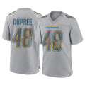 Kooe LA.Chargers #48 Bud Dupree Player Gray Atmosphere Fashion Home Game Stitched Jerseys