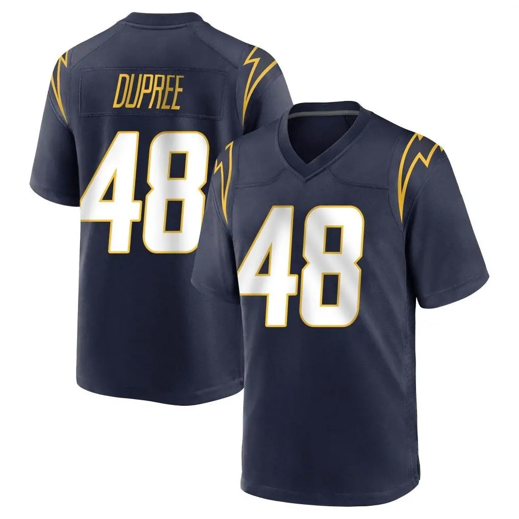 Kooe LA.Chargers #48 Bud Dupree Player Navy Home Game Stitched Jerseys