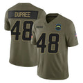 Kooe LA.Chargers #48 Bud Dupree Player Olive 2025 Salute To Service Limited Game Stitched Jerseys