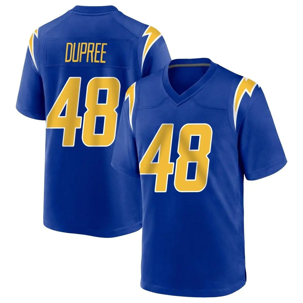 Kooe LA.Chargers #48 Bud Dupree Player Royal Home Game Stitched Jerseys
