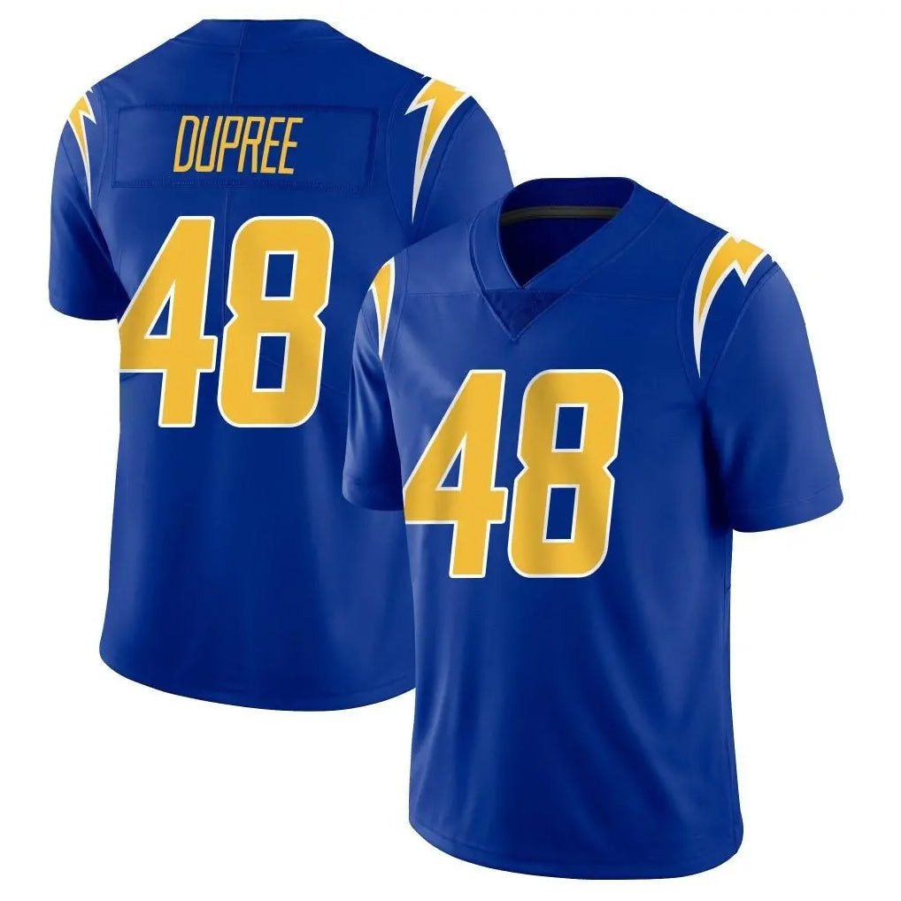 Kooe LA.Chargers #48 Bud Dupree Player Royal Limited Vapor Home Game Stitched Jerseys