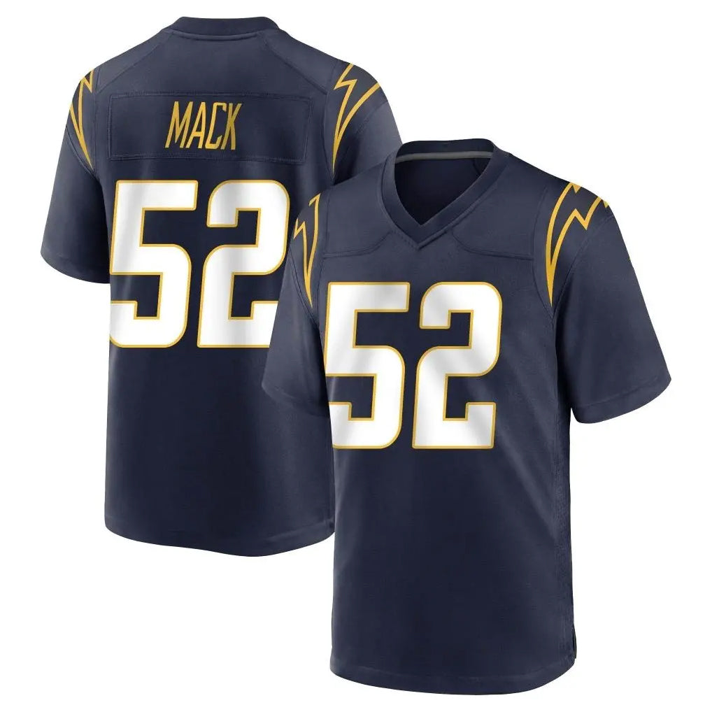 Kooe LA.Chargers #52 Khalil Mack Player Navy Home Game Stitched Jerseys