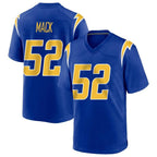 Kooe LA.Chargers #52 Khalil Mack Player Royal Home Game Stitched Jerseys