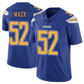 Kooe LA.Chargers #52 Khalil Mack Player Royal Limited Color Rush Vapor Untouchable Home Game Stitched Jerseys