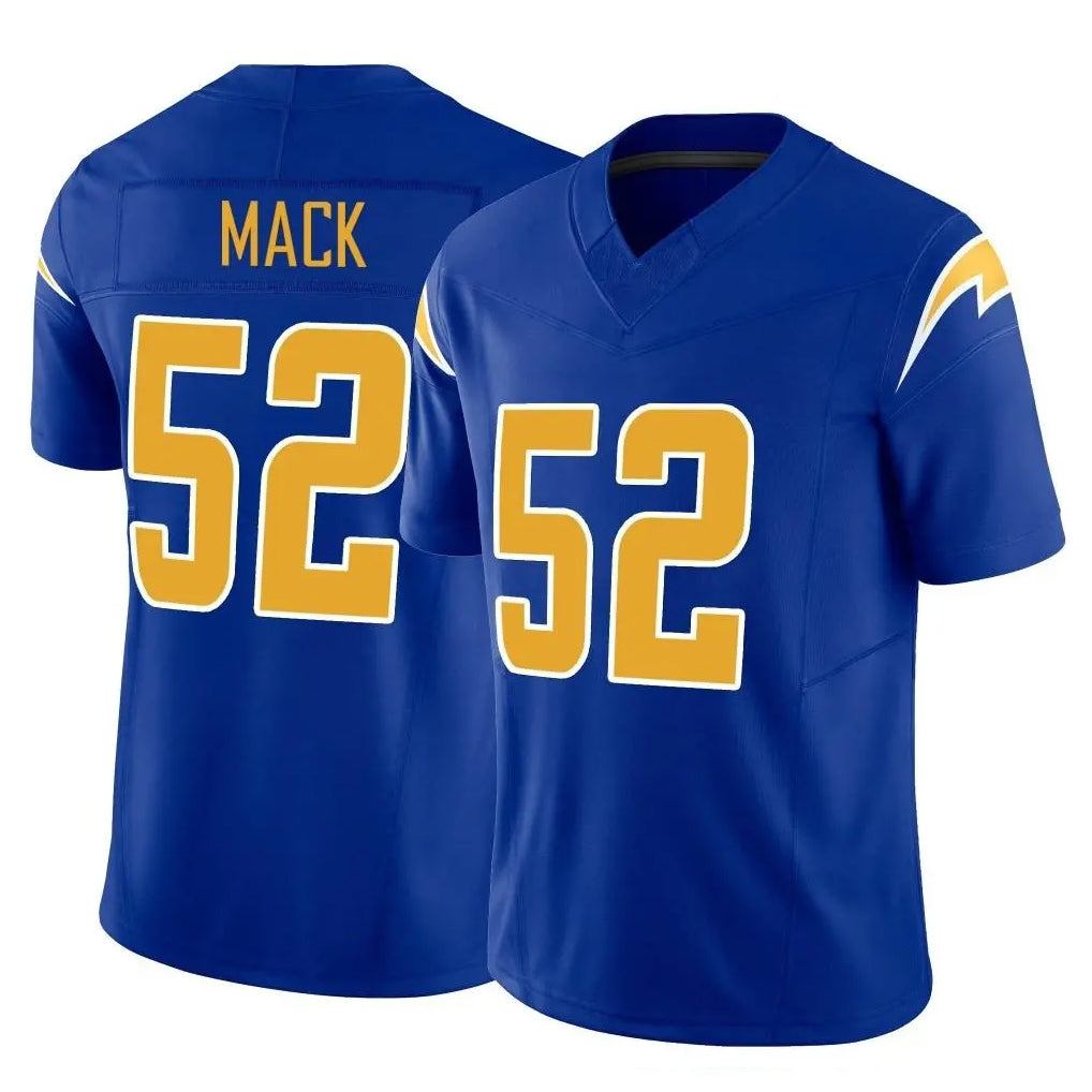 Kooe LA.Chargers #52 Khalil Mack Player Royal Limited Vapor F.U.S.E. Home Game Stitched Jerseys