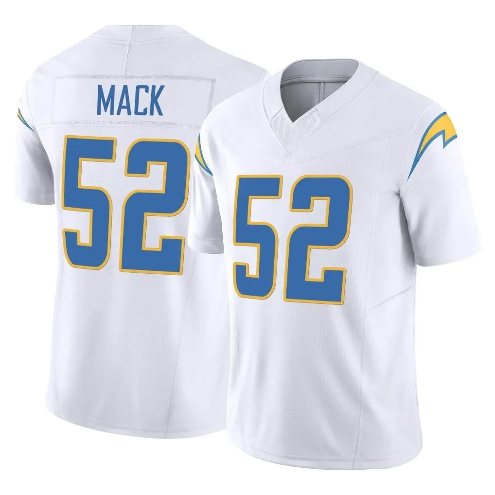 Kooe LA.Chargers #52 Khalil Mack Player White Limited Vapor F.U.S.E. Home Game Stitched Jerseys