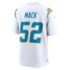 Kooe LA.Chargers #52 Khalil Mack White Game Stitched Jerseys