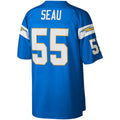 Kooe LA.Chargers #55 Junior Seau Mitchell & Ness Powder Blue Legacy Replica Stitched Jerseys