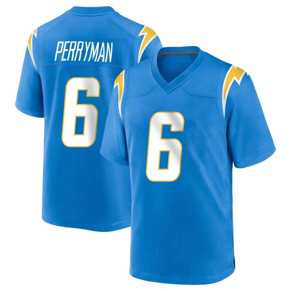 Kooe LA.Chargers #6 Denzel Perryman Player Blue Home Game Stitched Jerseys