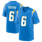 Kooe LA.Chargers #6 Denzel Perryman Player Blue Home Game Stitched Jerseys