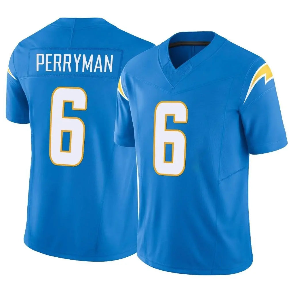 Kooe LA.Chargers #6 Denzel Perryman Player Blue Limited Vapor F.U.S.E. Home Game Stitched Jerseys