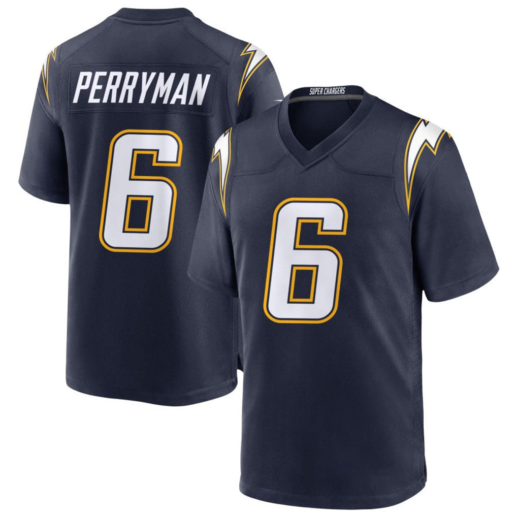 Kooe LA.Chargers #6 Denzel Perryman Player Navy Alternate Home Game Stitched Jerseys