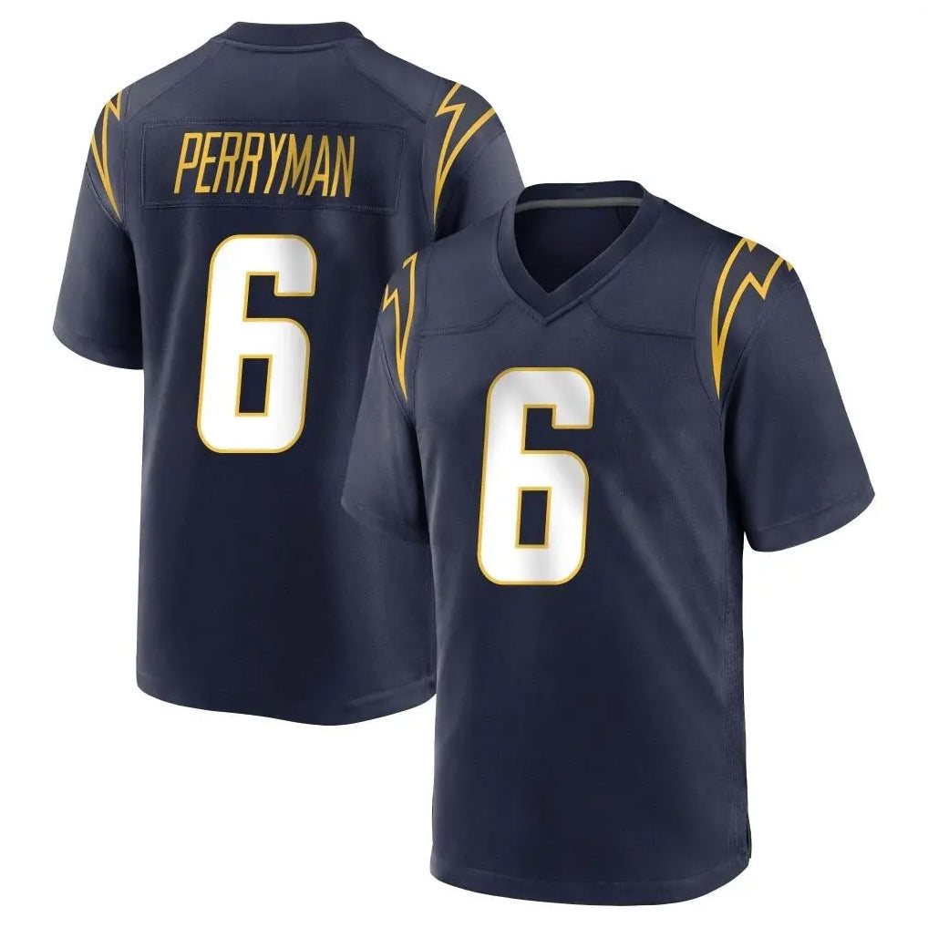 Kooe LA.Chargers #6 Denzel Perryman Player Navy Home Game Stitched Jerseys