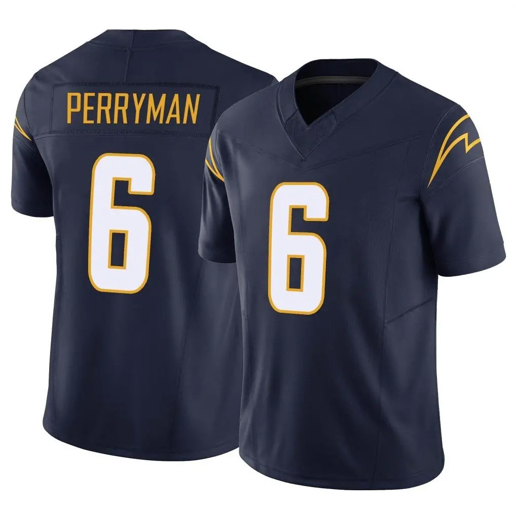 Kooe LA.Chargers #6 Denzel Perryman Player Navy Limited Vapor F.U.S.E. Home Game Stitched Jerseys