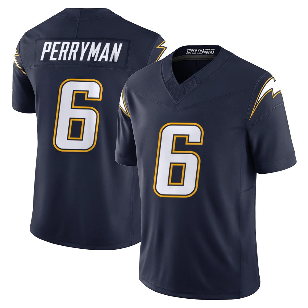Kooe LA.Chargers #6 Denzel Perryman Player Navy Vapor F.U.S.E. Limited Home Game Stitched Jerseys