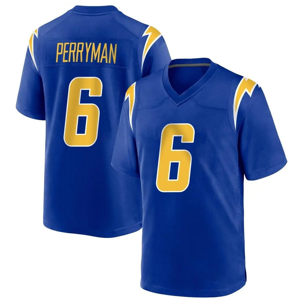 Kooe LA.Chargers #6 Denzel Perryman Player Royal Home Game Stitched Jerseys