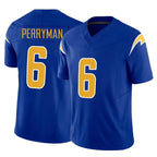 Kooe LA.Chargers #6 Denzel Perryman Player Royal Limited Vapor F.U.S.E. Home Game Stitched Jerseys