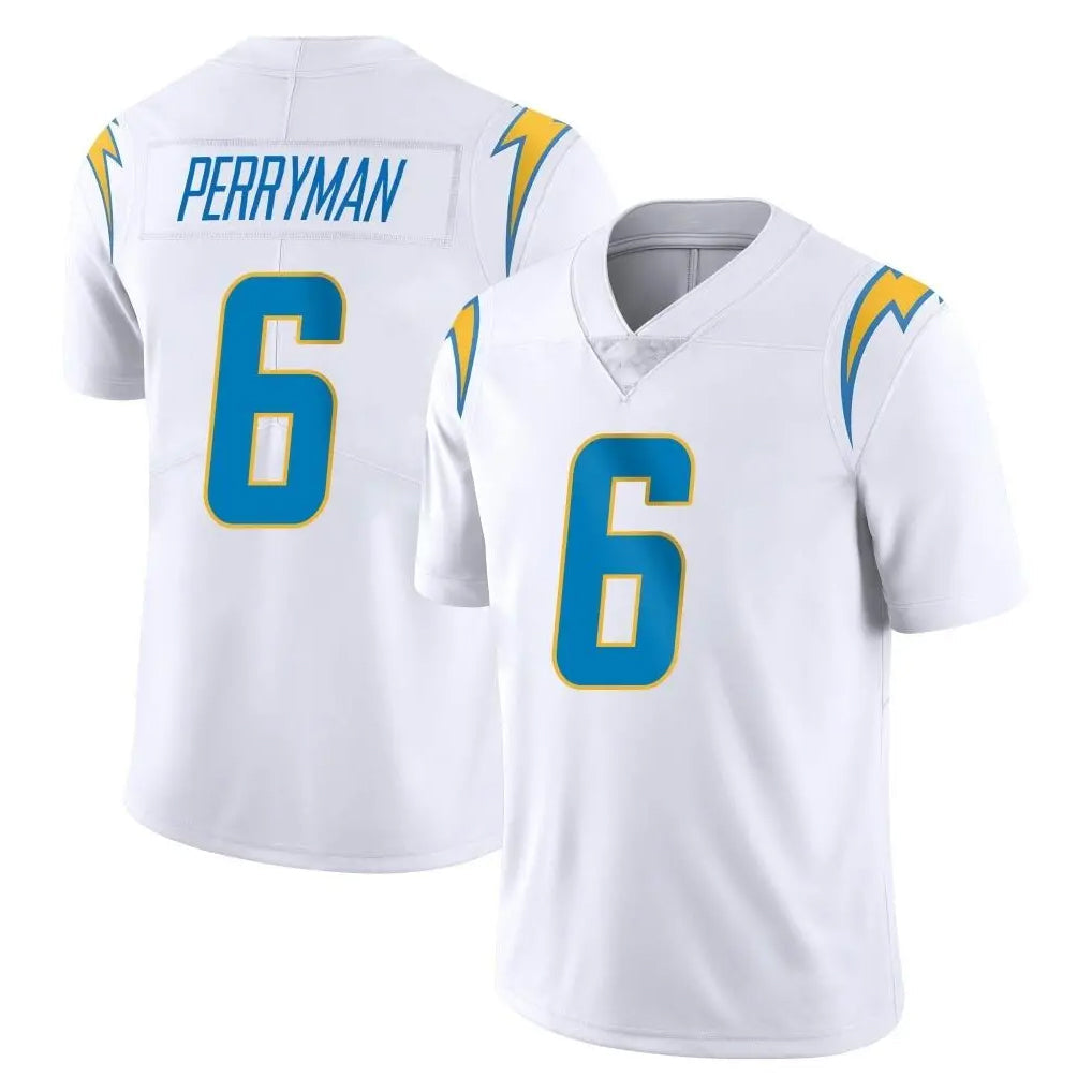 Kooe LA.Chargers #6 Denzel Perryman Player White Limited Vapor Untouchable Home Game Stitched Jerseys