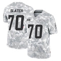 Kooe LA.Chargers #70 Rashawn Slater Player Arctic Camo Salute To Service Limited Game Stitched Jerseys