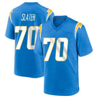 Kooe LA.Chargers #70 Rashawn Slater Player Blue Home Game Stitched Jerseys