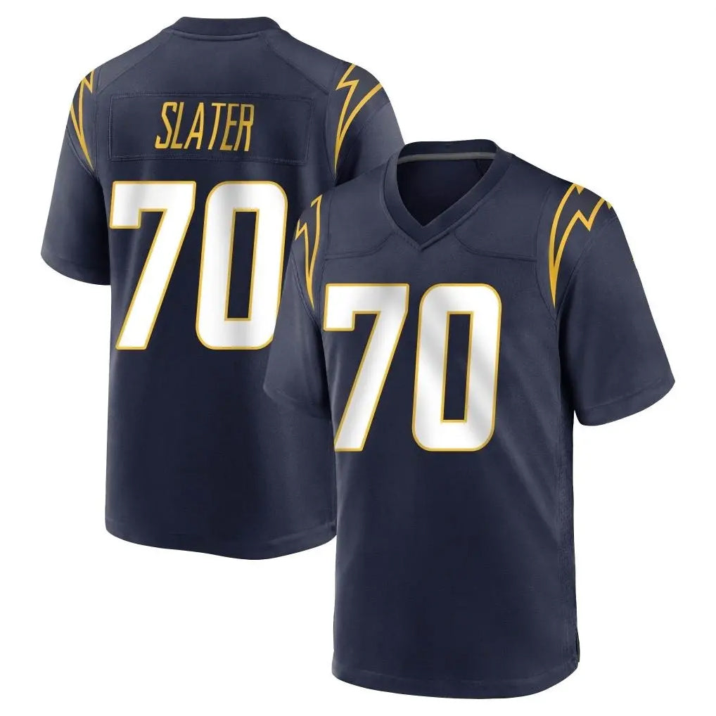 Kooe LA.Chargers #70 Rashawn Slater Player Navy Home Game Stitched Jerseys