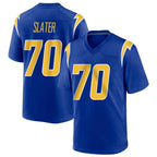 Kooe LA.Chargers #70 Rashawn Slater Player Royal Home Game Stitched Jerseys