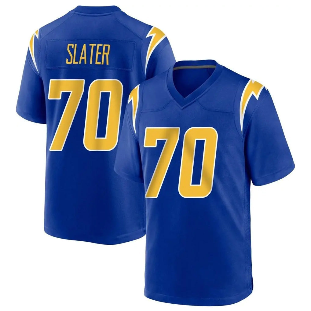 Kooe LA.Chargers #70 Rashawn Slater Player Royal Home Game Stitched Jerseys