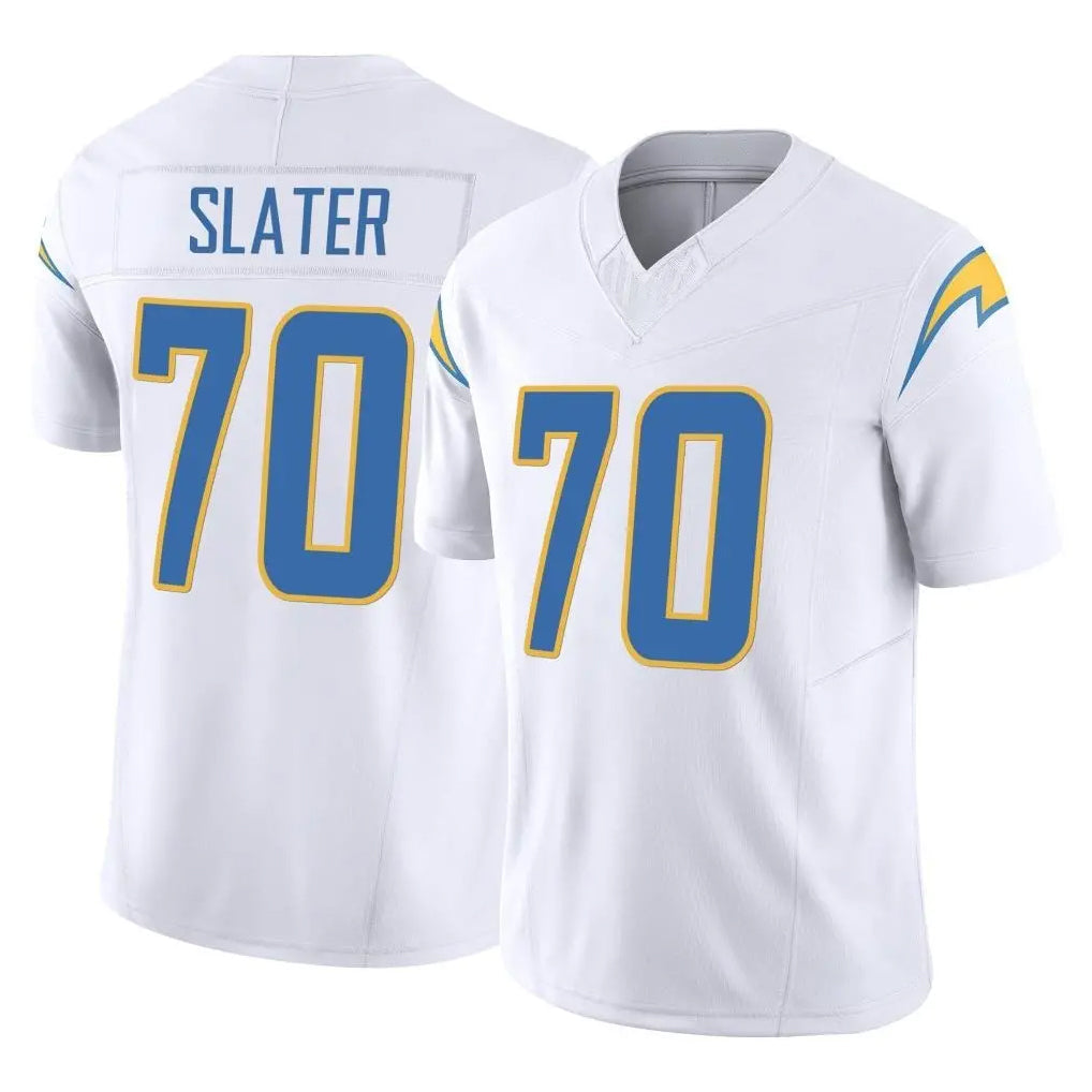 Kooe LA.Chargers #70 Rashawn Slater Player White Limited Vapor F.U.S.E. Home Game Stitched Jerseys