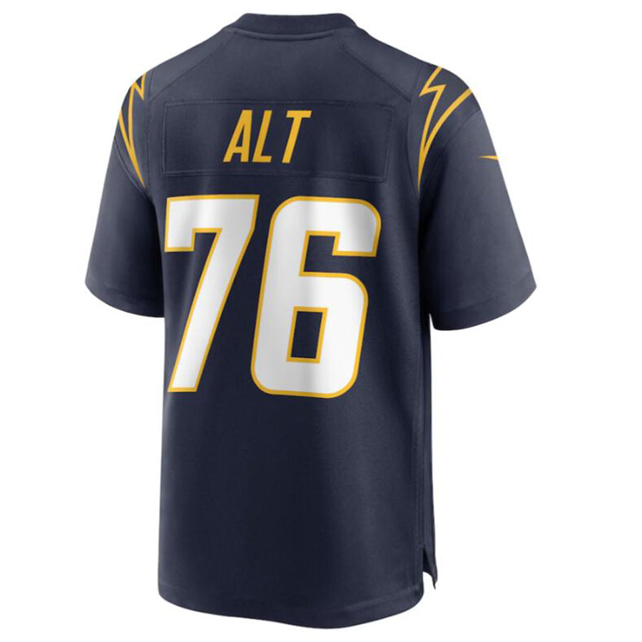 Kooe LA.Chargers #76 Joe Alt Navy 2024 Draft First Round Pick Player Game Jersey American Stitched Jerseys