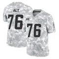 Kooe LA.Chargers #76 Joe Alt Player Arctic Camo Salute To Service Limited Game Stitched Jerseys