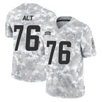 Kooe LA.Chargers #76 Joe Alt Player Arctic Camo Salute To Service Limited Game Stitched Jerseys