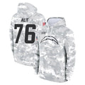 Kooe LA.Chargers #76 Joe Alt Player Arctic Camo Salute to Service Hoodies Limited Game Stitched Jerseys