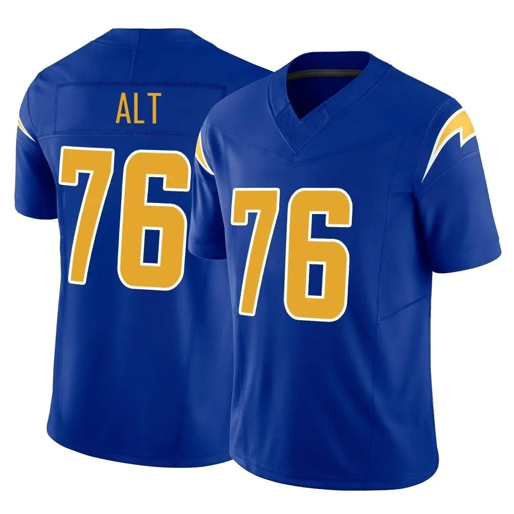 Kooe LA.Chargers #76 Joe Alt Player Royal Limited Vapor F.U.S.E. Home Game Stitched Jerseys