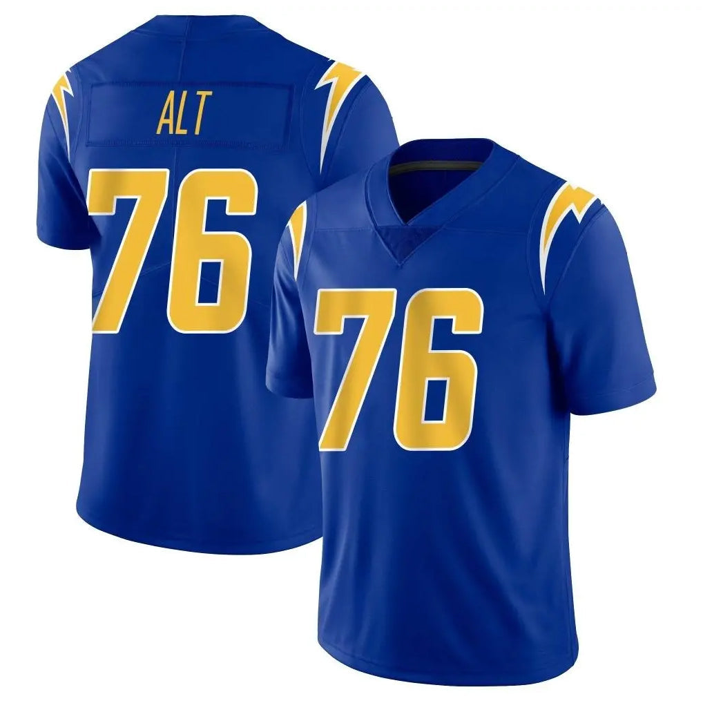 Kooe LA.Chargers #76 Joe Alt Player Royal Limited Vapor Home Game Stitched Jerseys